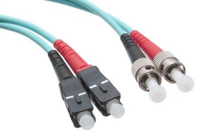 Axiom 5M, Sc/St Fibre Optic Cable Ofnr Om3 Turquoise