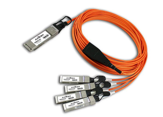 Axiom 7M, Qsfp+/4Xsfp+ Infiniband Cable Qsfp+ 4Xsfp+ Black, Orange