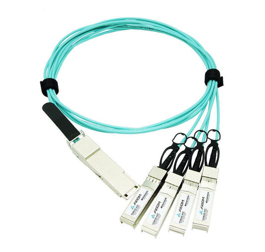 Axiom Aoc-Q-S-40G-10M-Ax Infiniband Cable Qsfp+ 4X Sfp+ Turquoise