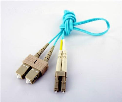 Axiom Lc/Sc Mm Duplex Om4, 7M Fibre Optic Cable Turquoise