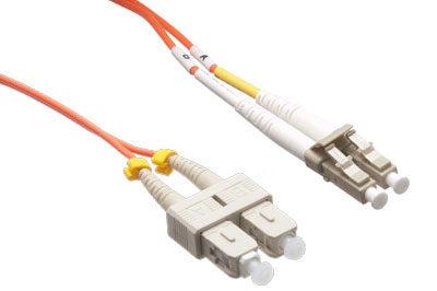 Axiom Lcscmd5O-05M-Ax Fibre Optic Cable 0.5 M 2X Lc 2X Sc Ofnr Om2 Orange