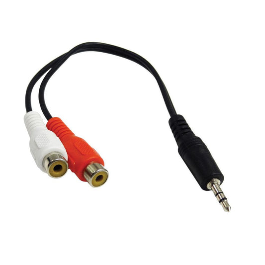 Axiom Mjmrcaf6-Ax Audio Cable 0.15 M 3.5Mm 2 X Rca Black