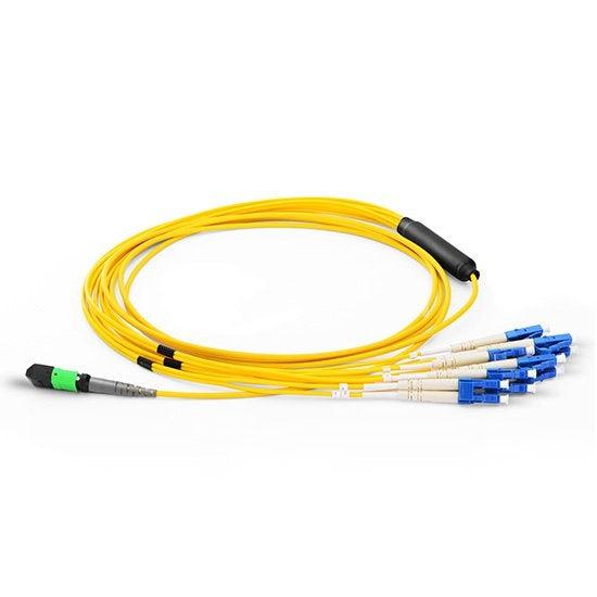 Axiom Mp8Lcsmr10M-Ax Fibre Optic Cable 10 M Mpo/Mtp 4X Lc Ofnr Yellow