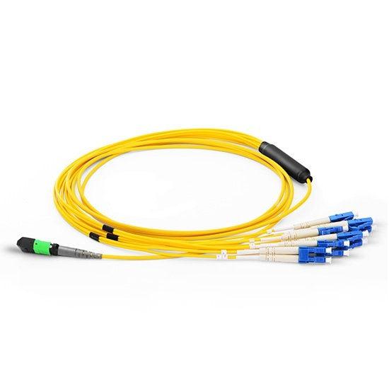 Axiom Mp8Lcsmr12M-Ax Fibre Optic Cable 12 M Mpo/Mtp 4X Lc Ofnr Yellow