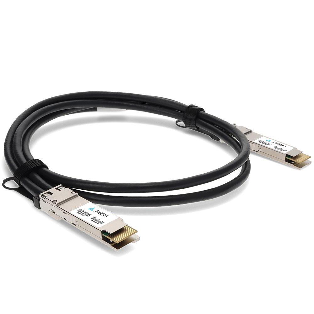 Axiom Qdd-400-Cu1M-Ax Fibre Optic Cable 1 M Qsfp-Dd Dac Black