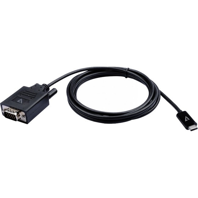 Black Usb-C To Vga Video Cable,Usb-C Male To Vga Male 2M 6.6Ft