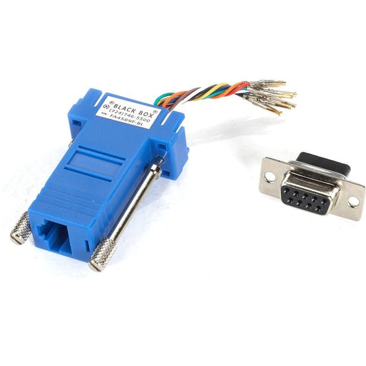 Blue Modular Adapter Kit Db9 Fe,Male To Rj45 Female
