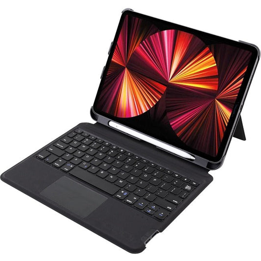 Bt Keyboard Ipad Pro 12.9 Gen 5,Wireless Keyboard Folio W Trackpad