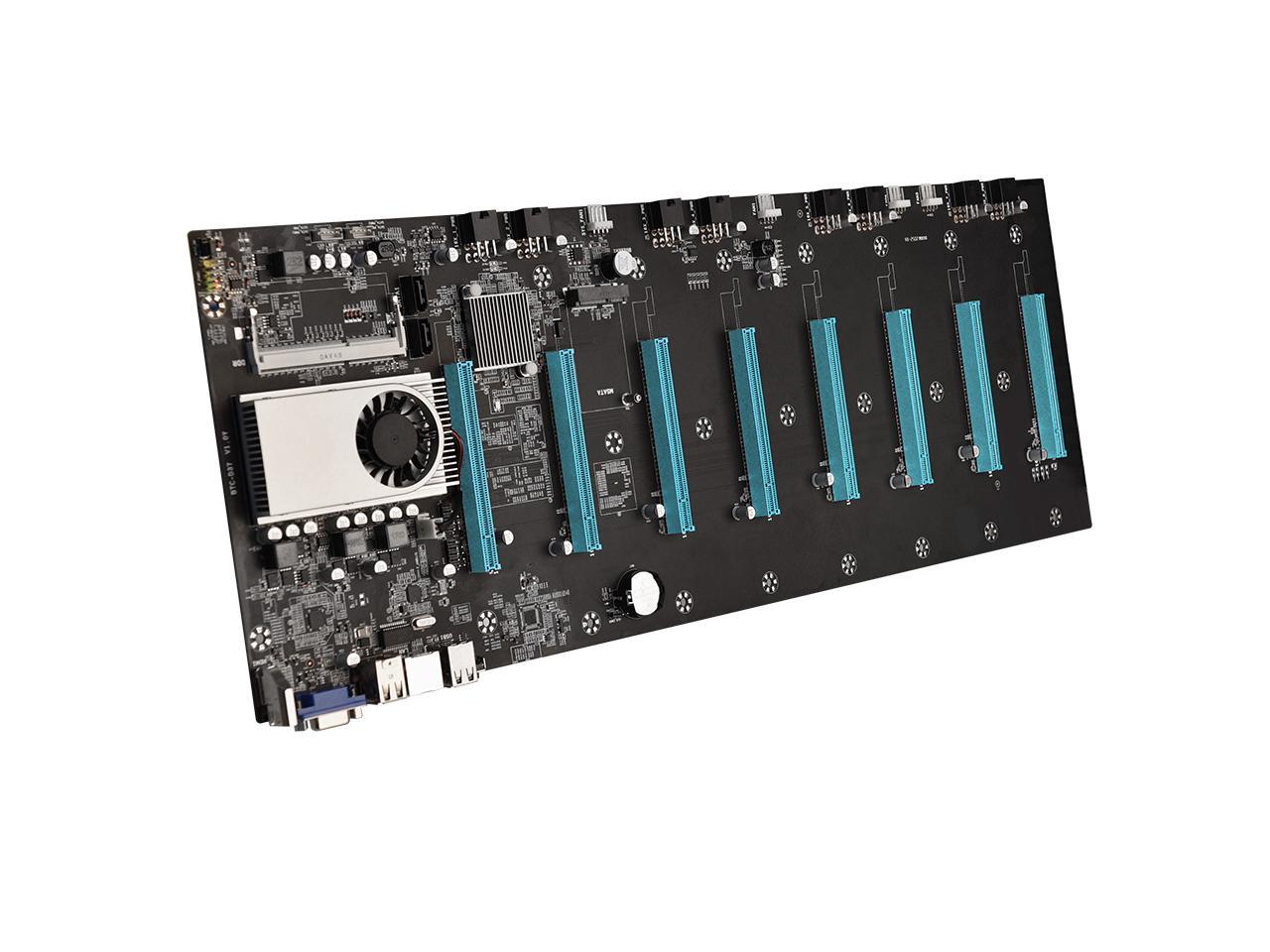 Btc-S37 Miner Motherboard Cpu Set 8 Video Card Slot Ddr3 Memory Integrated Vga Low Power Consumption Exquisite Better Than X99
