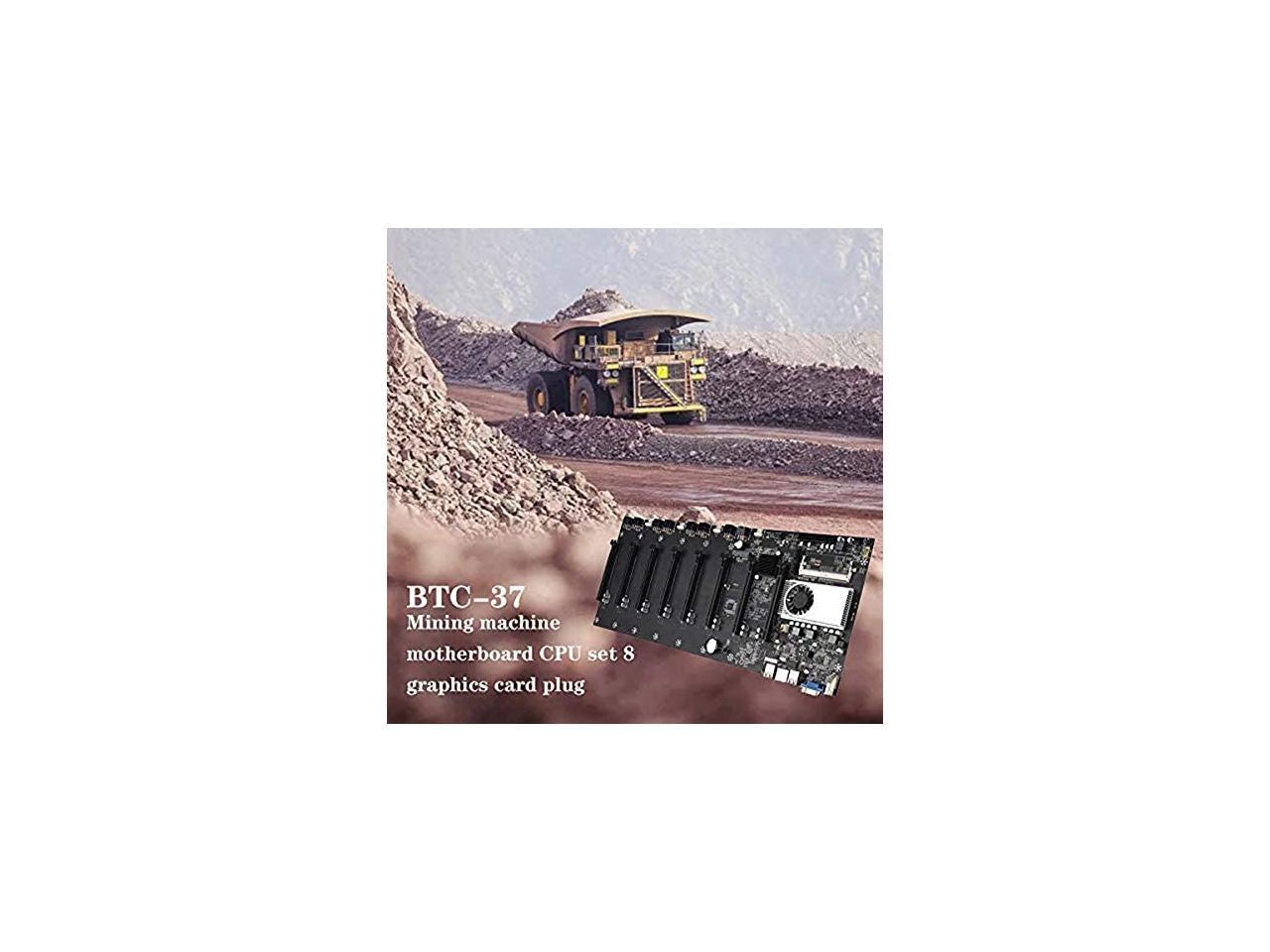 Btc-T37 Miner Motherboard Cpu Set 8 Video Card Slot Ddr3