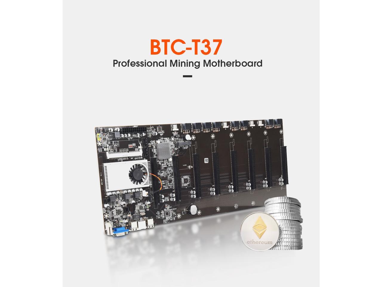 Btc-T37 Miner Motherboard Cpu Set 8 Video Card Slot Ddr3 Memory Integrated Vga Low Power Consumption Exquisite Better Than X99