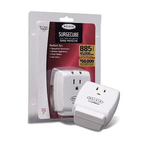 Belkin 1-Outlet Home Series Surgecube White 1 Ac Outlet(S)