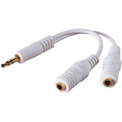 Belkin 1 X 3.5Mm Mail/2 X 3.5Mm Femail Audio Cable White