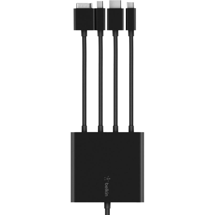 Belkin B2B166 Video Cable Adapter 2.4 M Usb Type-C Black