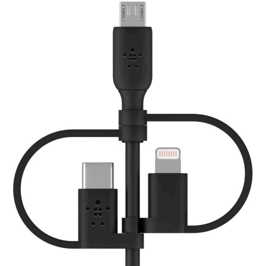 Belkin Boost Charge Usb Cable 1 M Usb A Usb C/Micro-Usb B/Lightning Black