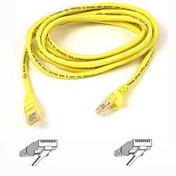 Belkin Cat6 Snagless Patch Cable 1Ft. Yellow Networking Cable 0.3 M