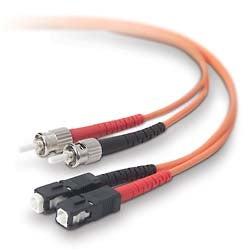 Belkin Cable/Patch Multi Mode St Sc Duplex 1M Fibre Optic Cable Orange