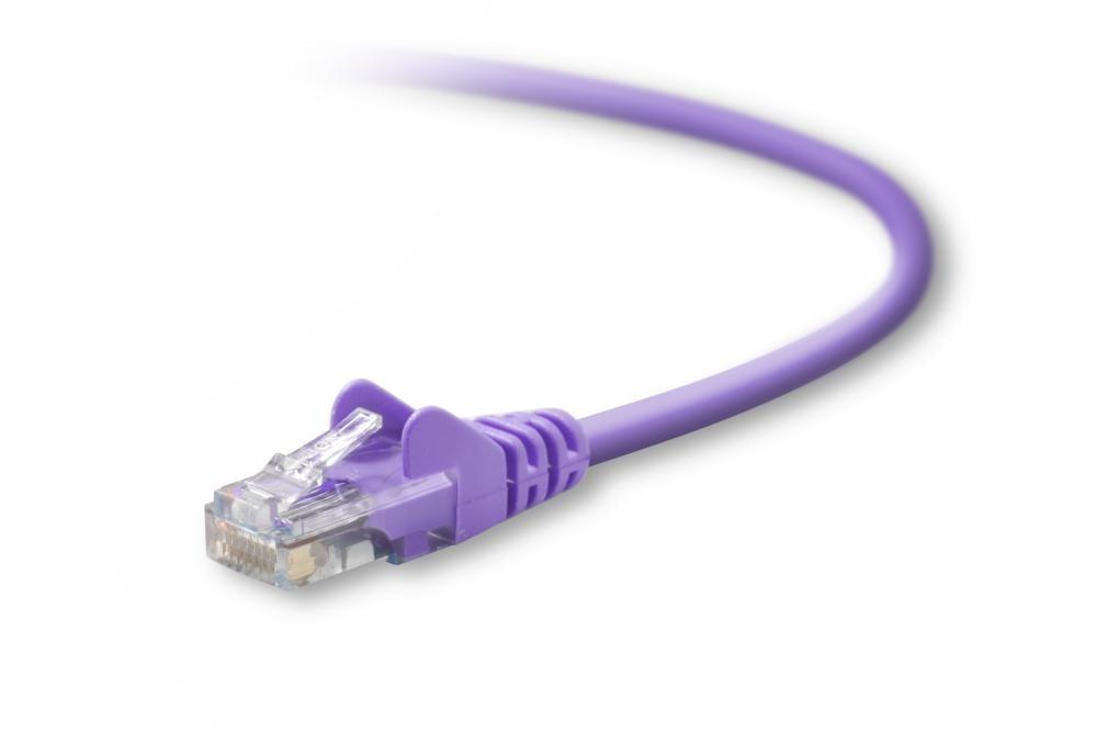 Belkin Cat5E, 14Ft, 1 X Rj-45, 1 X Rj-45, Purple Networking Cable 4.26 M