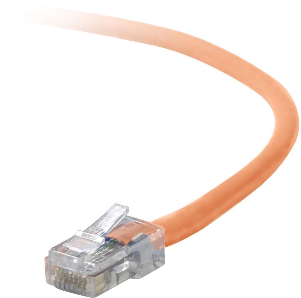 Belkin Cat5E, 1Ft, 1 X Rj-45, 1 X Rj-45, Orange Networking Cable Yellow 0.3 M