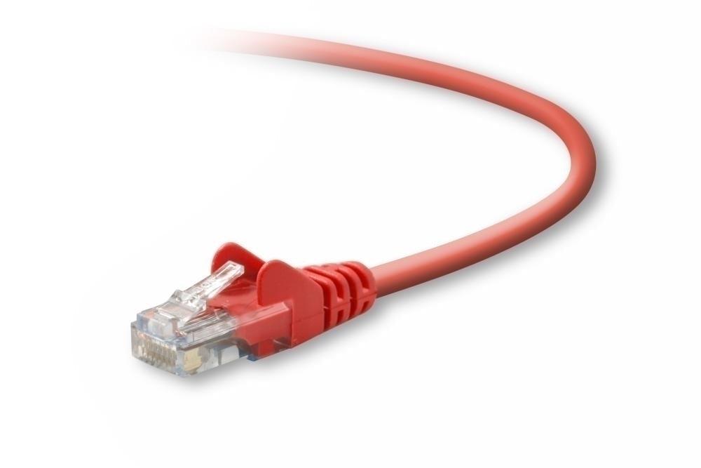 Belkin Cat5E Patch Cable, 15Ft, 1 X Rj-45, 1 X Rj-45, Red Networking Cable 4.57 M