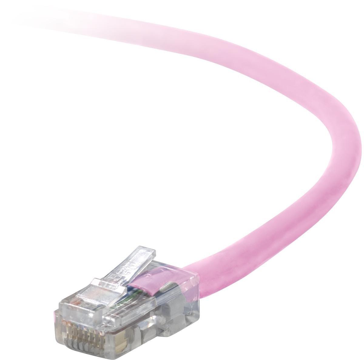 Belkin Cat5E Patch Cable, 4Ft, 1 X Rj-45, 1 X Rj-45, Pink Networking Cable 1.2 M