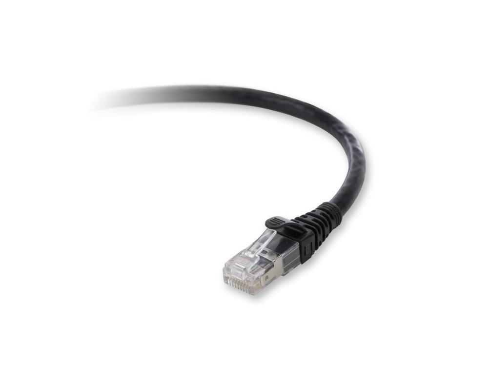 Belkin Cat. 6A Patch Cable, Rj-45 Male, Rj-45 Male, 1Ft, Black Networking Cable 0.3 M