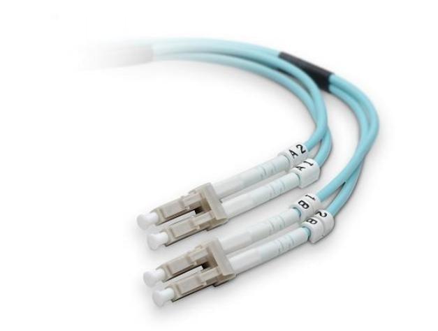 Belkin Duplex Optic Fiber Cable, 2 X Lc, 2 X Lc, 3M Fiber Optic Cable 118.1" (3 M)