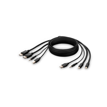 Belkin F1Dn2Ccbl-Mp10T Kvm Cable Black 3 M