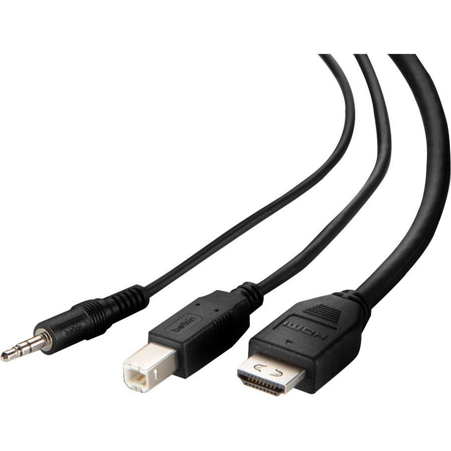 Belkin F1Dn1Ccbl-Dh10T Kvm Cable Black 3 M