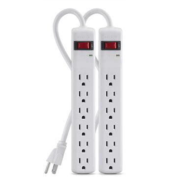 Belkin F5C048-2 Surge Protector White 6 Ac Outlet(S) 0.6 M
