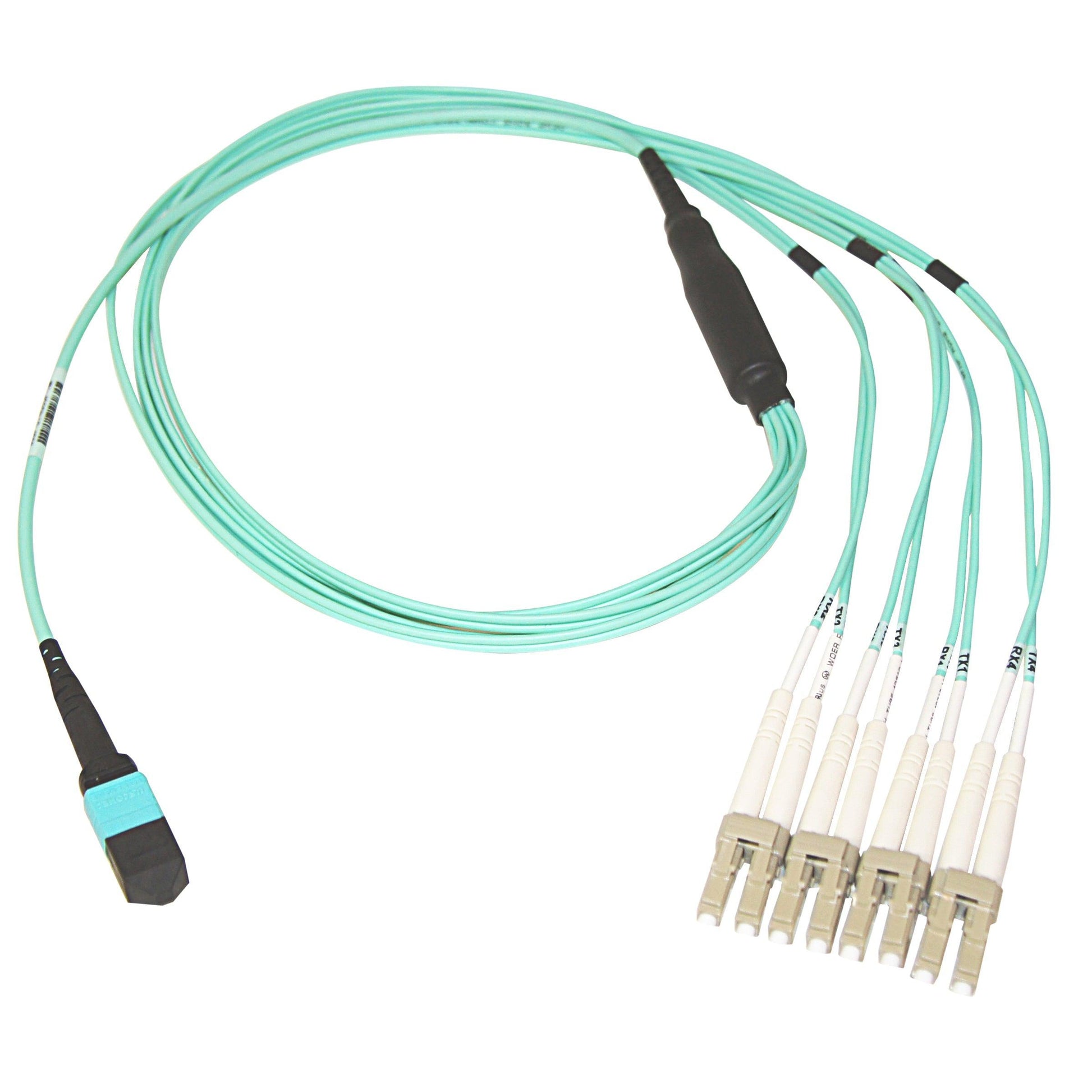 Belkin Om3 Mtp - 4X Lc, 3M Fibre Optic Cable Turquoise