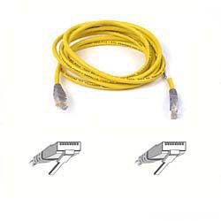 Belkin Rj45 Cat5E Utp Crossoverkabel - 7,6 M Networking Cable Yellow 7.6 M