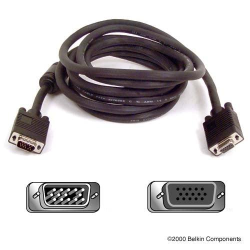 Belkin Svga Monitor Extension Cable, 10 Feet Vga Cable 3 M Vga (D-Sub) Black