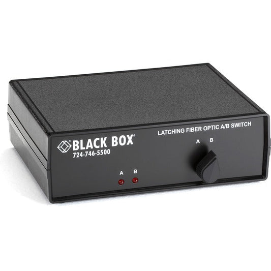 Black Box Fiber Optic A/B Desktop Switch Latching With St Mm Connectors
