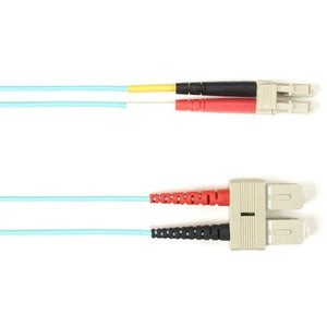 Black Box Fiber Optic Duplex Patch Network Cable Focmp10-005M-Sclc-Aq