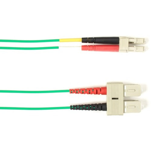 Black Box Fiber Optic Duplex Patch Network Cable Focmp62-002M-Sclc-Gn