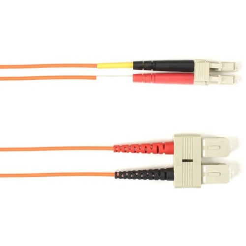 Black Box Fiber Optic Duplex Patch Network Cable Focmp62-002M-Sclc-Or