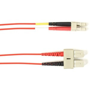 Black Box Fiber Optic Duplex Patch Network Cable Focmp62-002M-Sclc-Rd