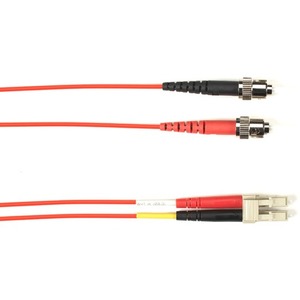 Black Box Fiber Optic Duplex Patch Network Cable Focmp62-015M-Stlc-Rd