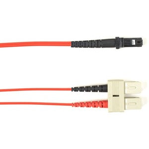 Black Box Fiber Optic Duplex Patch Network Cable Focmr62-002M-Scmt-Rd