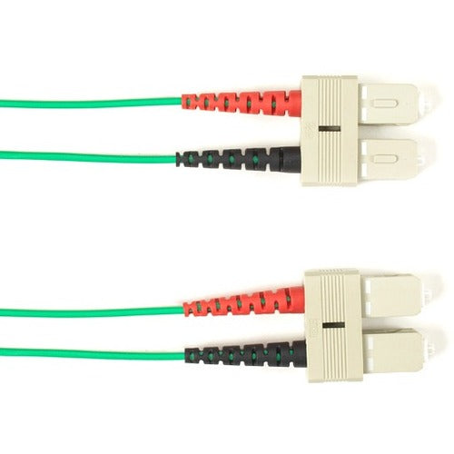 Black Box Fiber Optic Duplex Patch Network Cable Focmr62-002M-Scsc-Gn