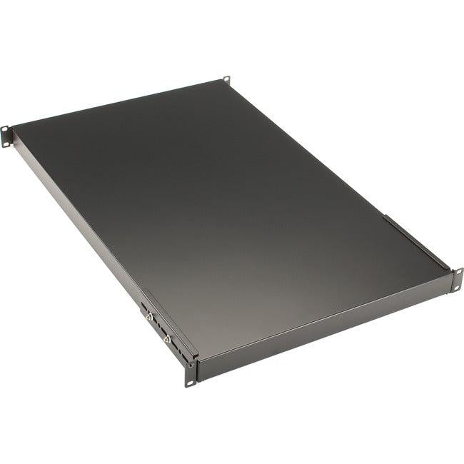 Black Box Fixed Solid Shelf For 4-Post Racks, 28.9"D, 150-Lb. Capacity