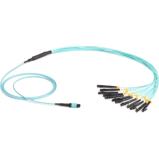 Black Box Mtp Om3 Fiber Optic Harness Cable - Plenum, 12-Strand, 3-M (9.8-Ft.)