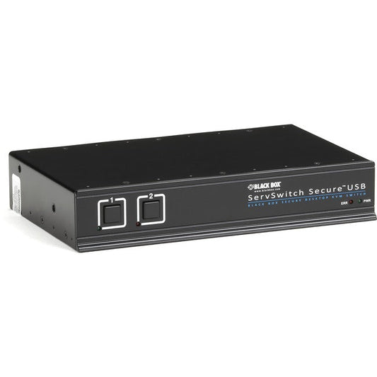 Black Box Servswitch Secure Kvm Switch With Usb, Eal4+ Certified, Dvi, 2-Port