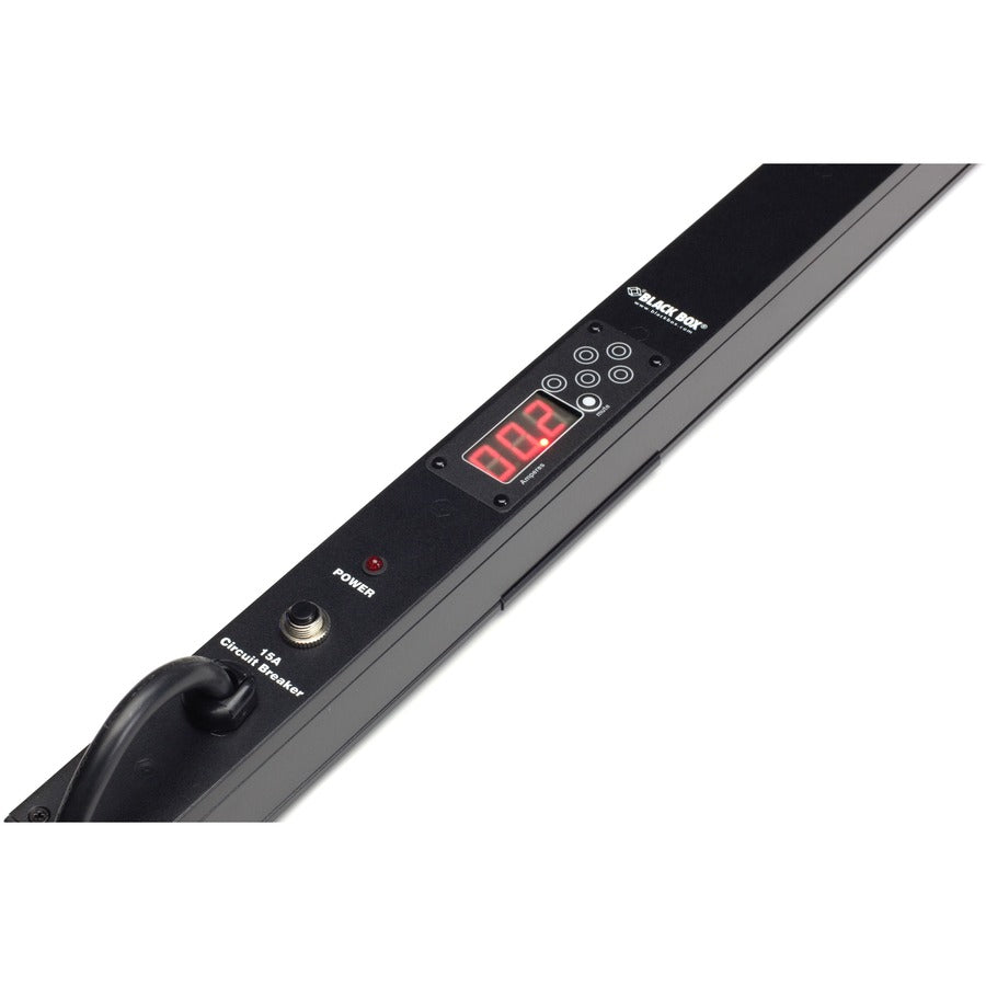 Black Box Vertical Metered Pdu - 15-Amp Single Circuit, 120V, 24-Outlet, 5-15R, 5-15P