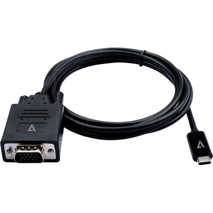 Black Usb-C To Vga Video Cable,Usb-C Male To Vga Male 2M 6.6Ft