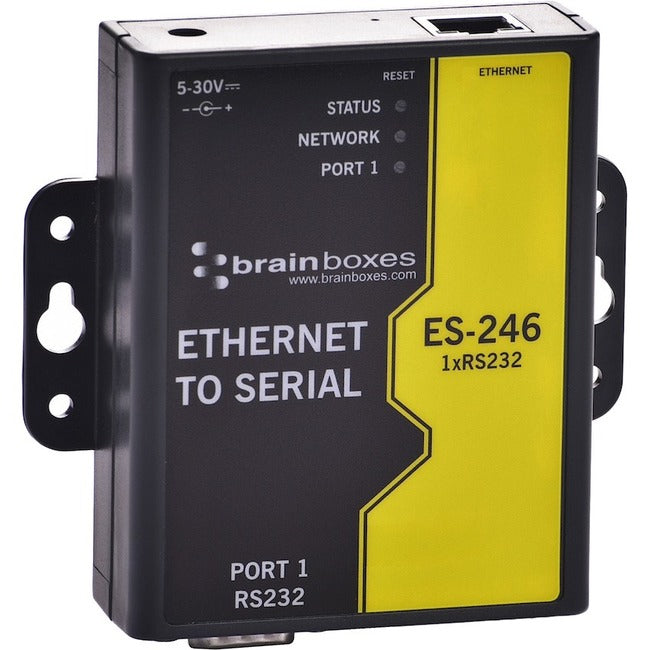 Brainboxes Adapter Brainboxes 1 Port Rs232 Ethernet To Serial Adapter ES-246