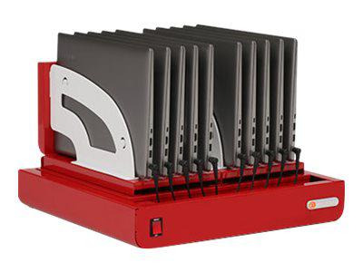 Bretford Cube Micro Tray Portable Device Management Cart Red