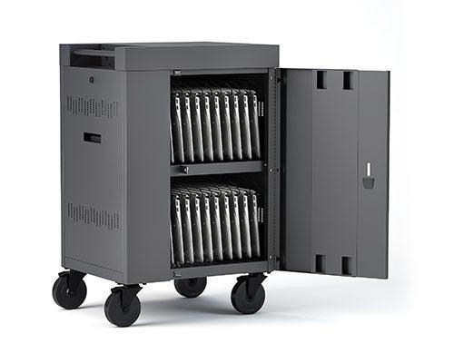 Bretford Tvcm20Pac-Ck Portable Device Management Cart/Cabinet Charcoal