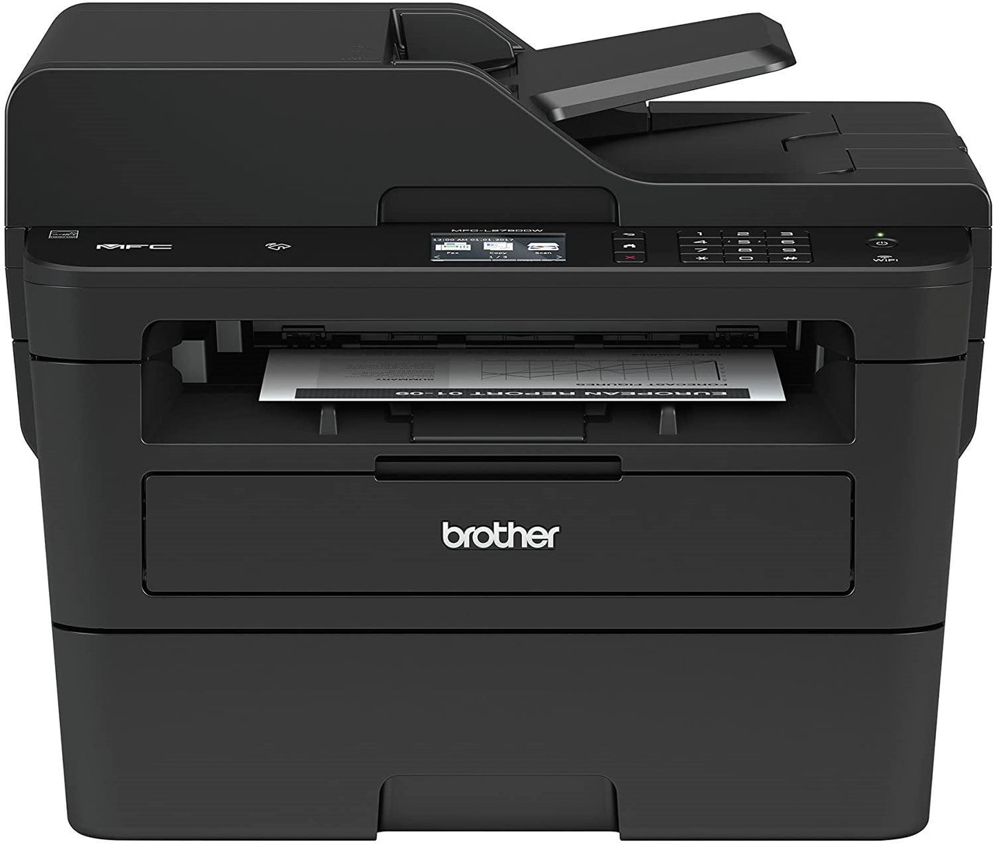 Brother Mfcl2750Dw Wireless Monochrome Printer With Scanner, Copier & Fax, Black